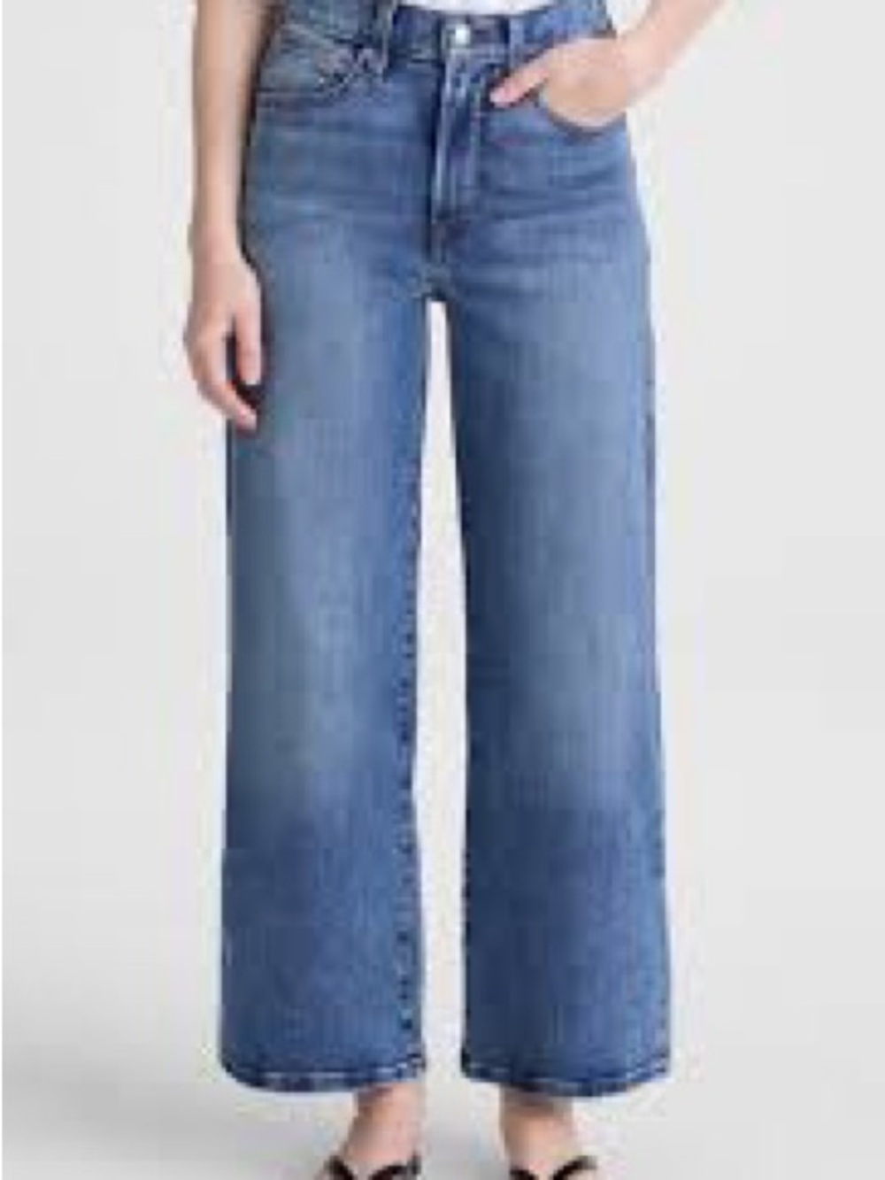 Madewell Classic High-Rise Wide Leg Jeans - Medium Blue